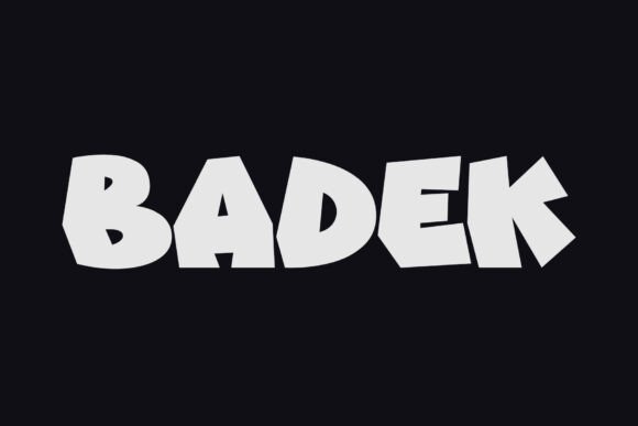 Badek Font: A Bold Boost for Your Brand