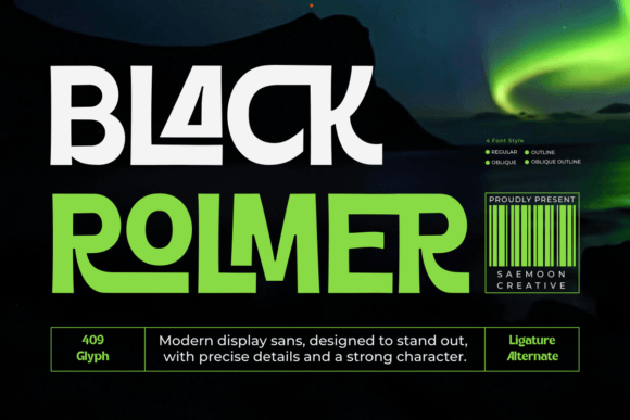 Black Rolmer: A Bold Display Typeface for High-Impact Campaigns