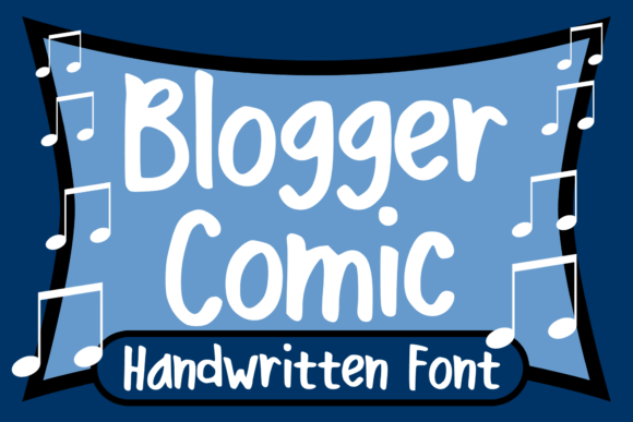 Blogger Comic: A Handwritten Font for Creative Crafts