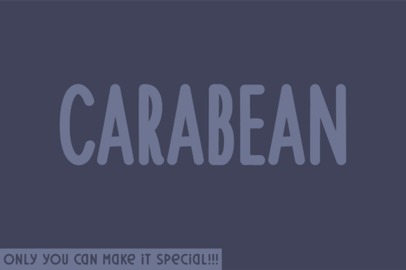 Carabean Font: A Playful Typeface for Digital Design