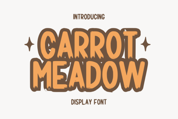 Carrot Meadow Font: A Playful Typeface for Editorial Design