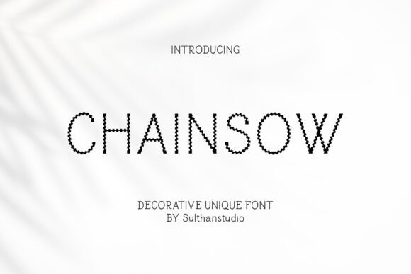 Chainsaw Typeface Review: A Bold Display Font for Strong Brand Identities