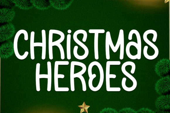 Christmas Heroes Font: A Playful Display Typeface for Digital Projects
