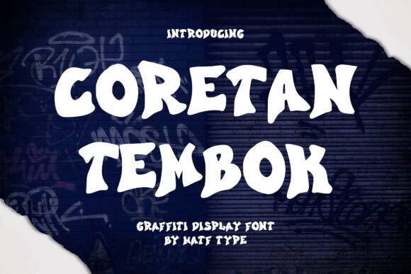 Coretan Tembok: A Bold Display Font for a Memorable Brand Identity
