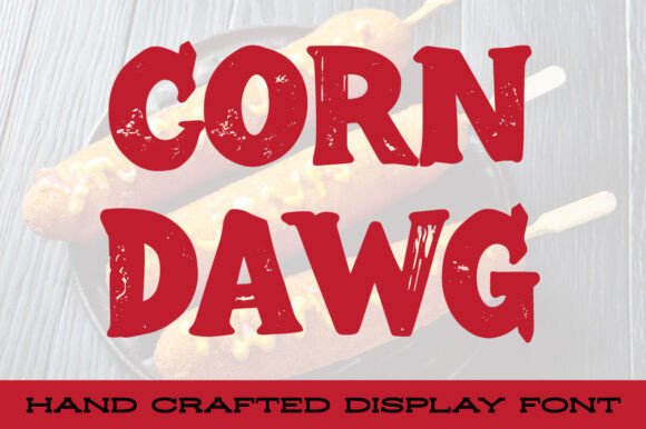 Corn Dawg: A Playful Serif Font for Editorial Design