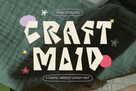 Craft Maid: A Playful Display Font for Digital Designers