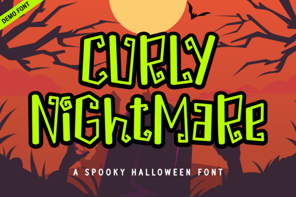 Curly Nightmare Font: A Spooky Yet Stylish Typeface for Editorial Design