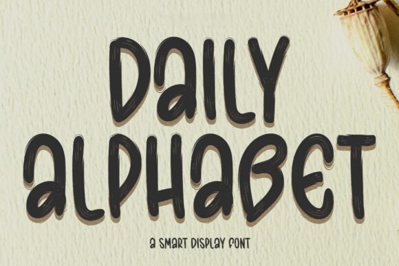 Daily Alphabet: A Modern Display Font for Bold Branding