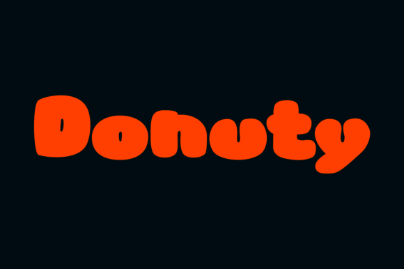 Donuty: A Playful Font for Editorial Design