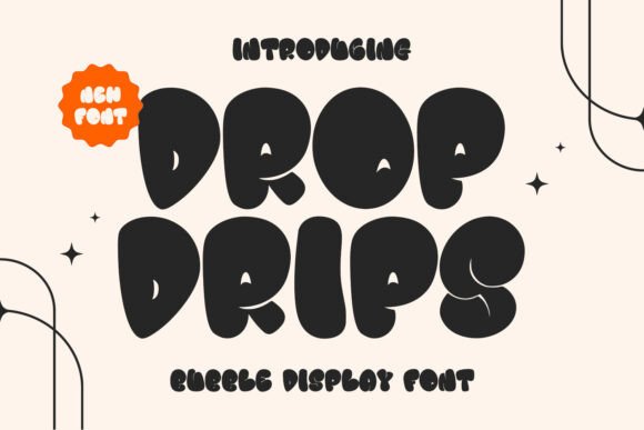 Drop Drips Font Review: A Playful Typeface for Editorial Design