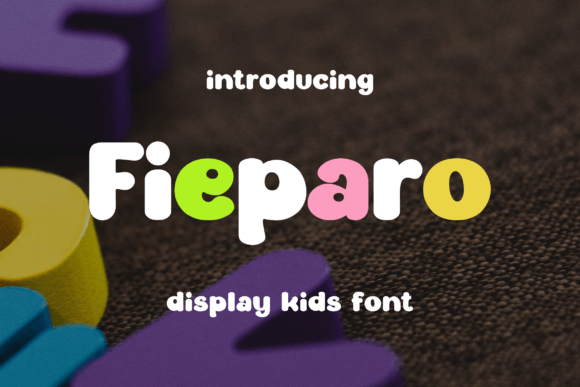 Fieparo Font: A Playful Display Typeface for Digital Design
