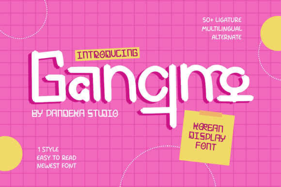 Gangmo Font: A Playful Bold Typeface for Modern Web Design