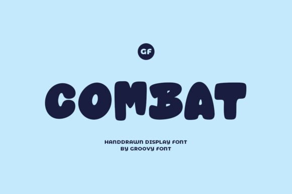 Gf Combat: The Bold Hand-Drawn Display Font for Edgy Craft Projects