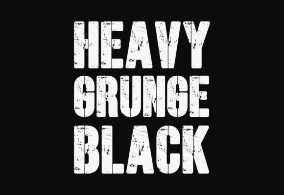 Heavy Grunge Black: The Display Typeface for Bold Digital Campaigns
