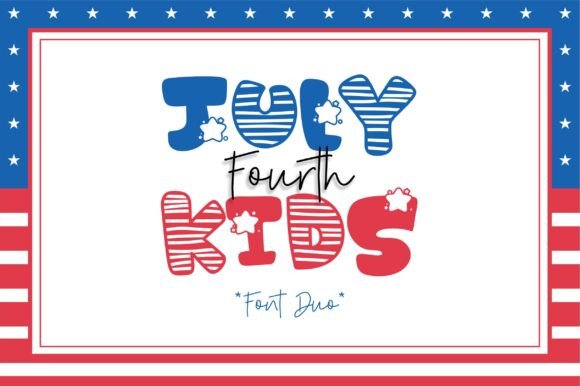 July Fourth Kids Font – A Playful Way to Elevate Your Brand
