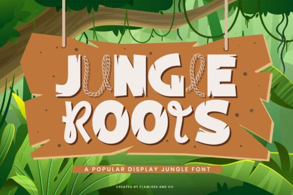Jungle Roots Font: A Playful Display Typeface for Digital Branding