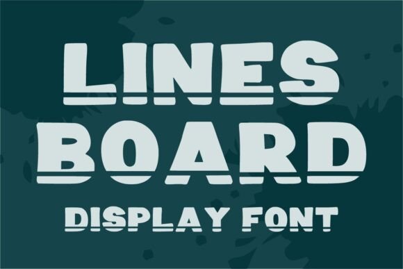 Lines Board Font: A Bold Display Typeface for Digital Branding