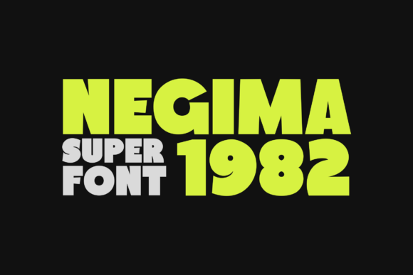 Negima 1982: A Vibrant Display Typeface for Eye-Catching Branding
