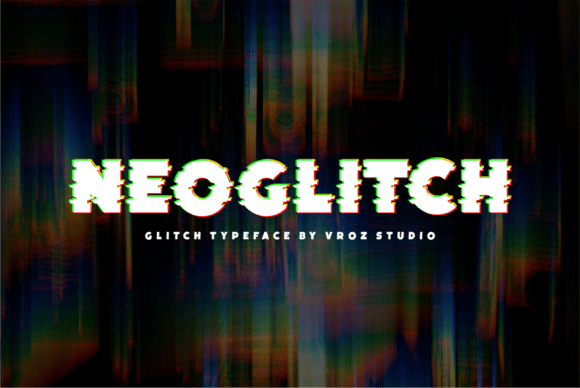 Neoglitch: A Modern Glitch Typeface for Editorial Design