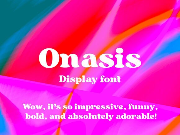 Onasis Font: A Bold Display Typeface for Web Design