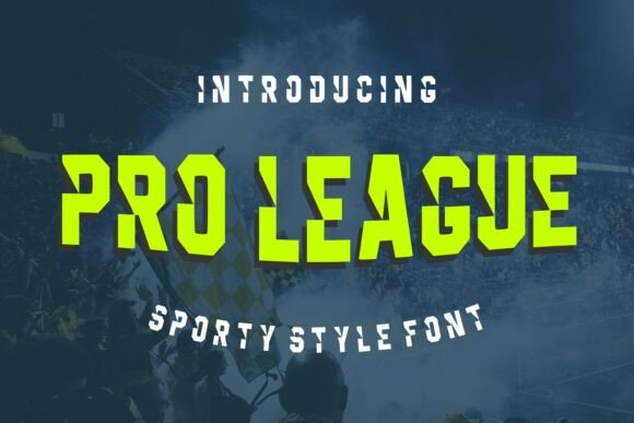 Pro League Font: A Bold Display Typeface for Crafty Creations