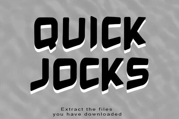 Quick Jocks Font: A Bold Typeface for Business Branding