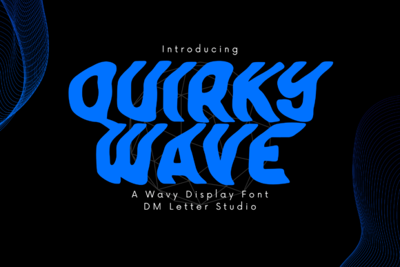 Quirky Wave Font: A Playful Display Typeface for Craft Creators