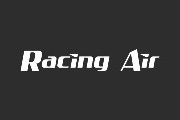 Racing Air Font: A Display Typeface for Editorial Momentum