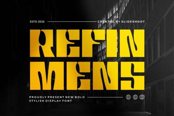 Refin Mens: A Bold Display Typeface for Digital Branding
