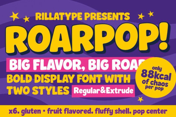 Roarpop: A Playful Display Font for Editorial Design