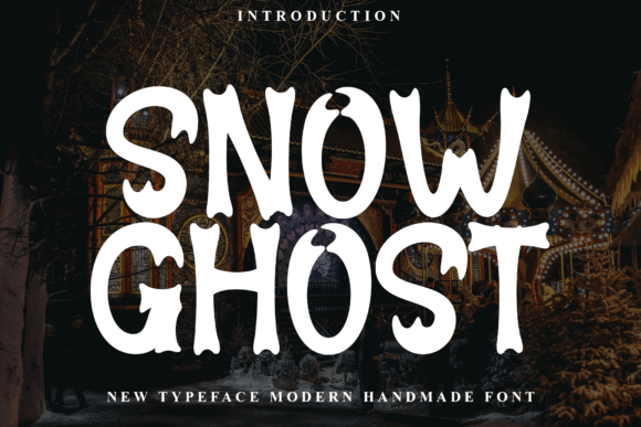Snow Ghost Font: A Spooky Display Typeface for Digital Design
