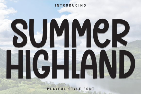 Summer Highland Font: A Bold Display Typeface for Memorable Branding