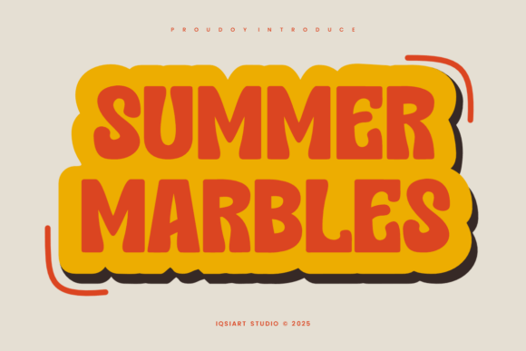 Summer Marbles Font for Bold Web Typography
