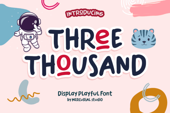 Three Thousand: A Playful Display Font for Digital Projects