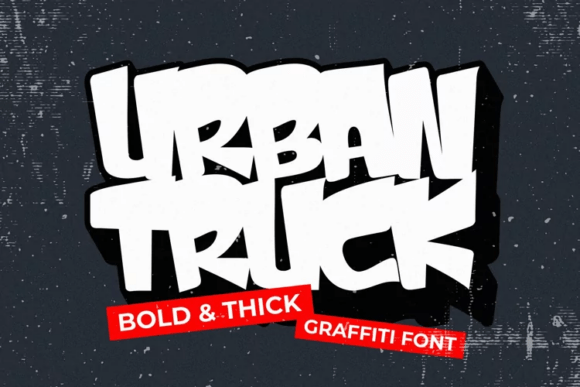 Urban Truck Font: A Display Typeface with Street Art Flair