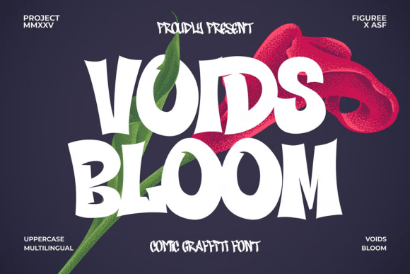 Voids Bloom: A Vibrant Font for Business Branding