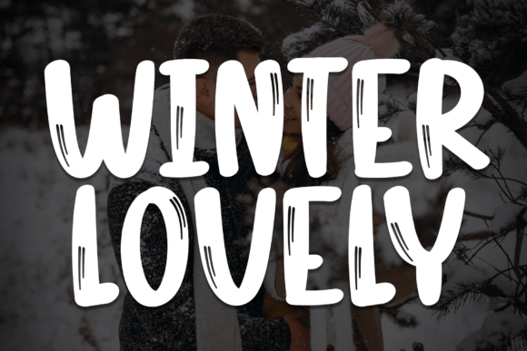 Winter Lovely: A Playful Typeface for Dreamy Branding Projects